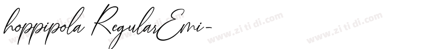 hoppipola RegularEmi字体转换